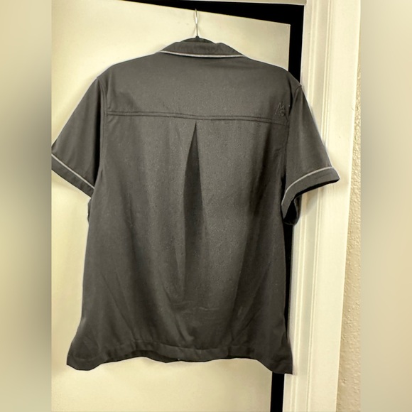 NWT $110 Magnlens Shirt Resort shirt pajama Look Beach Shirt Oversized XS BLK - Picture 14 of 14